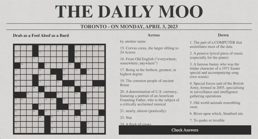 Crossword App